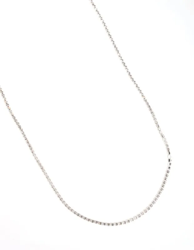 Silver Fine Cupchain Long Necklace sold by lovisa