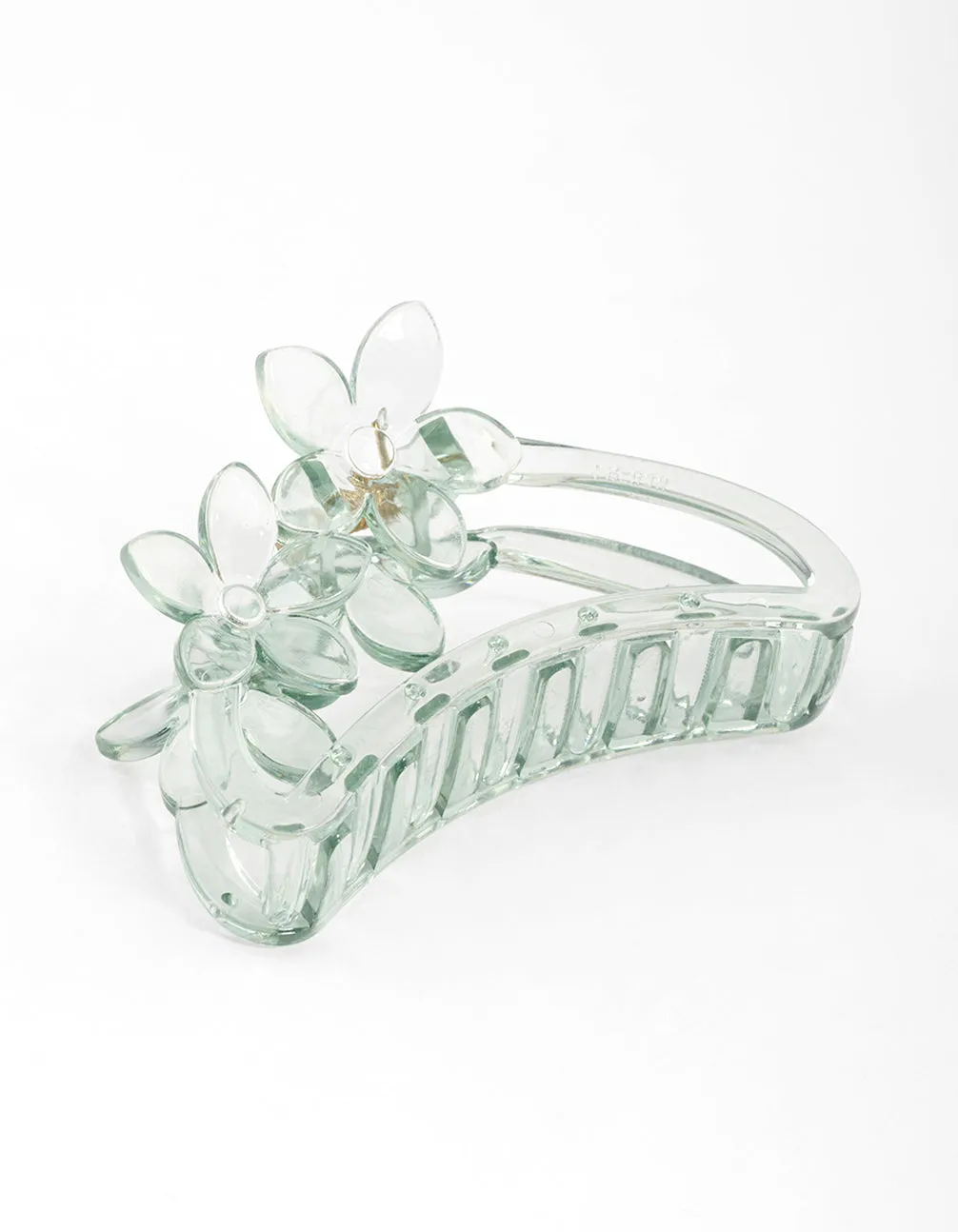 Mint Flower Claw Clip 9cm sold by lovisa