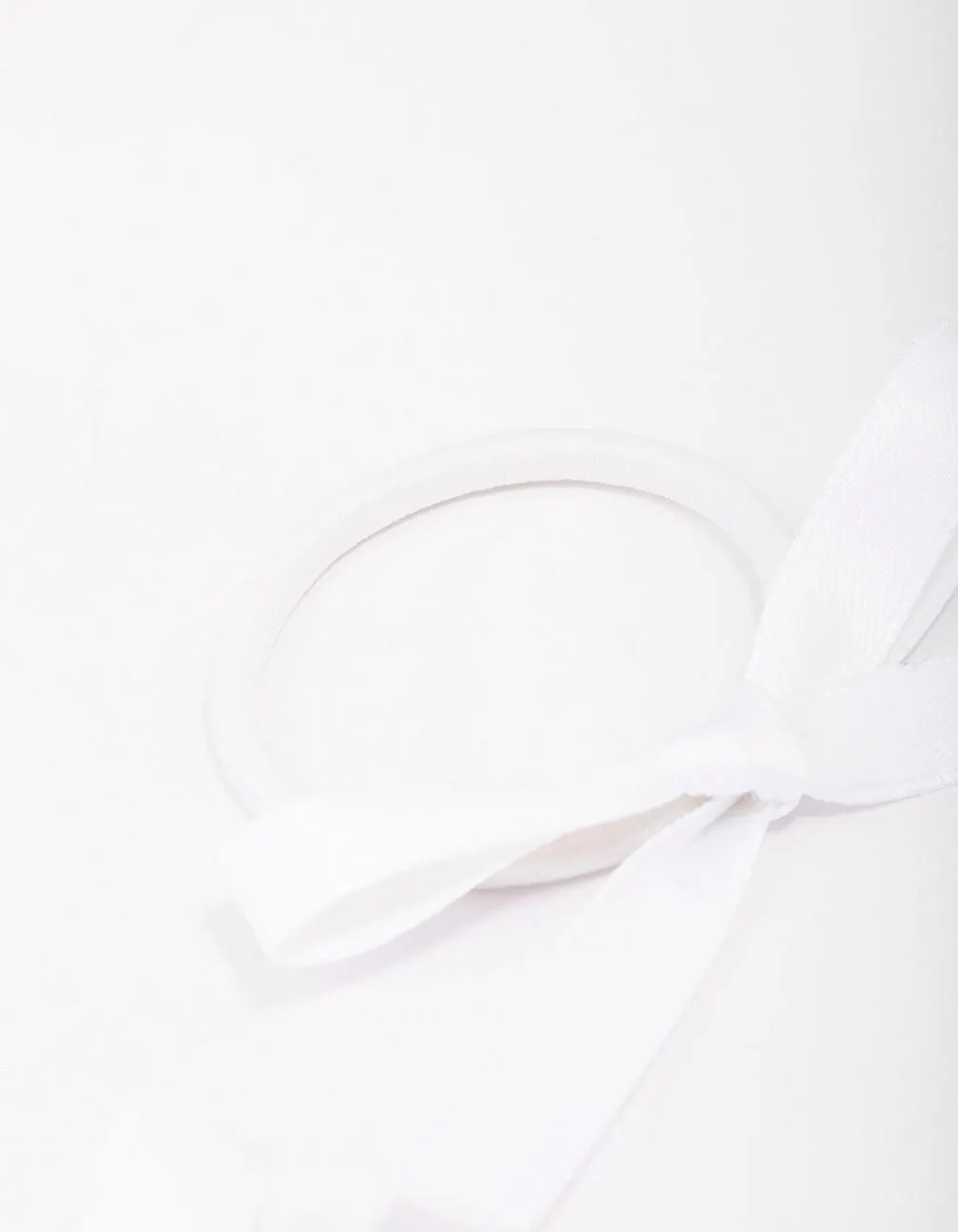 White Mini Bow Hair Tie Pack sold by lovisa product image thumbnail 3
