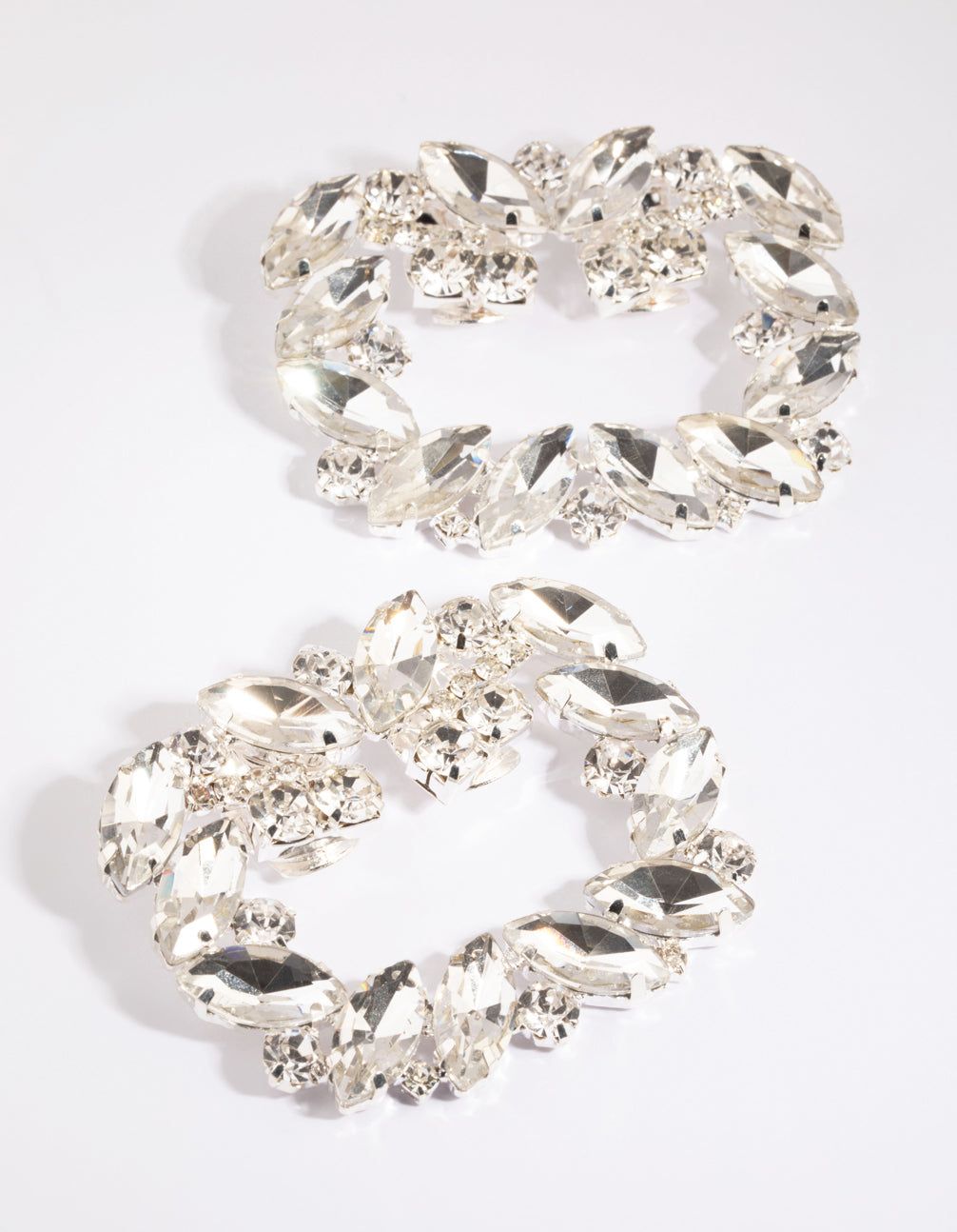 Silver Square Shoe Clips sold by lovisa