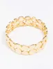 Gold Plated Stretch Hammered Bangle sold by lovisa