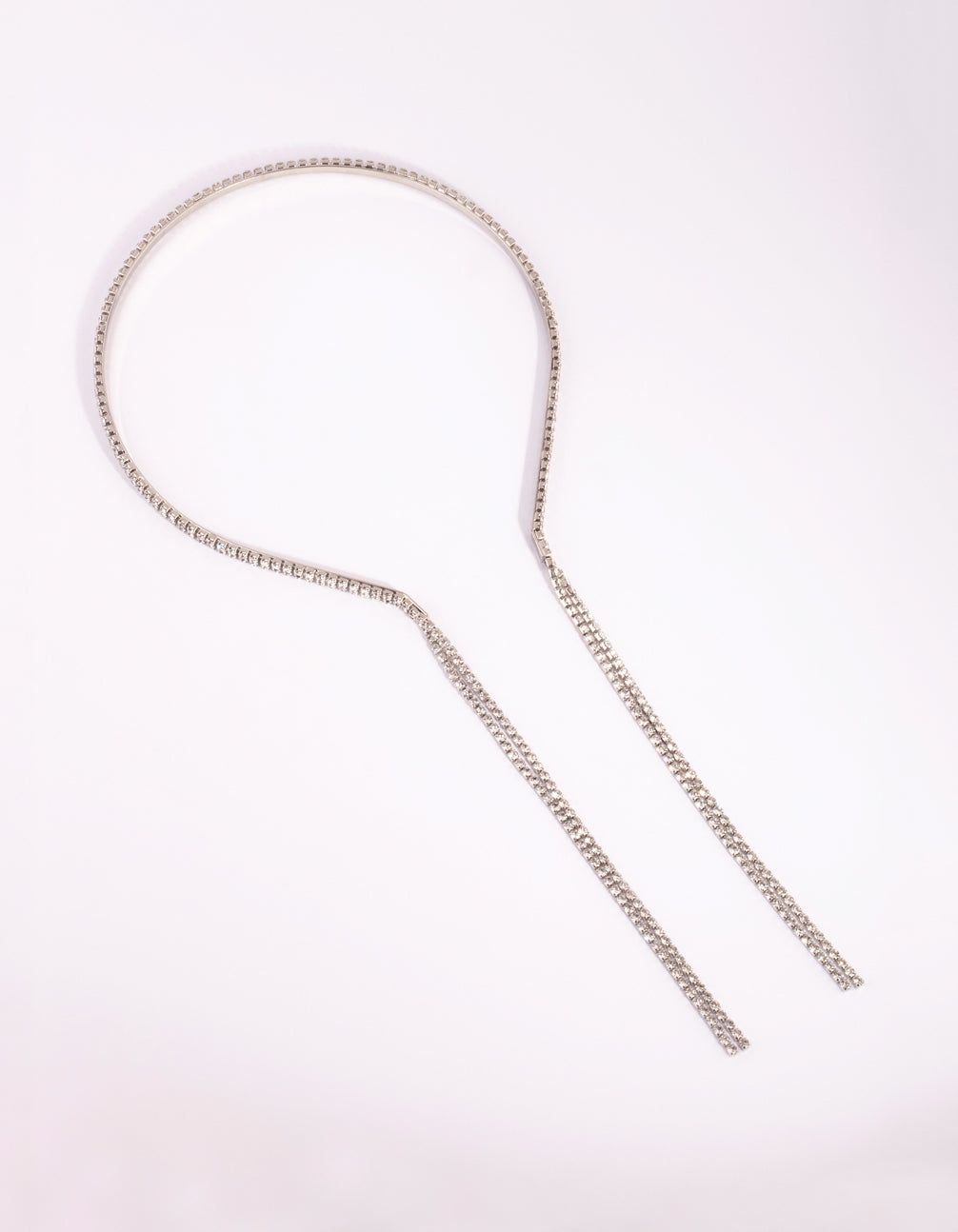 Silver Thin Diamante Dangle Alice Band sold by lovisa product image thumbnail 3