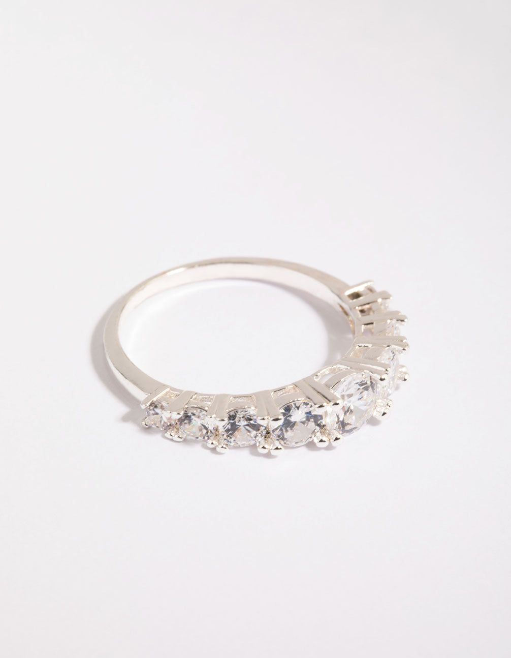 Silver Plated Ring with Cubic Zirconia sold by lovisa