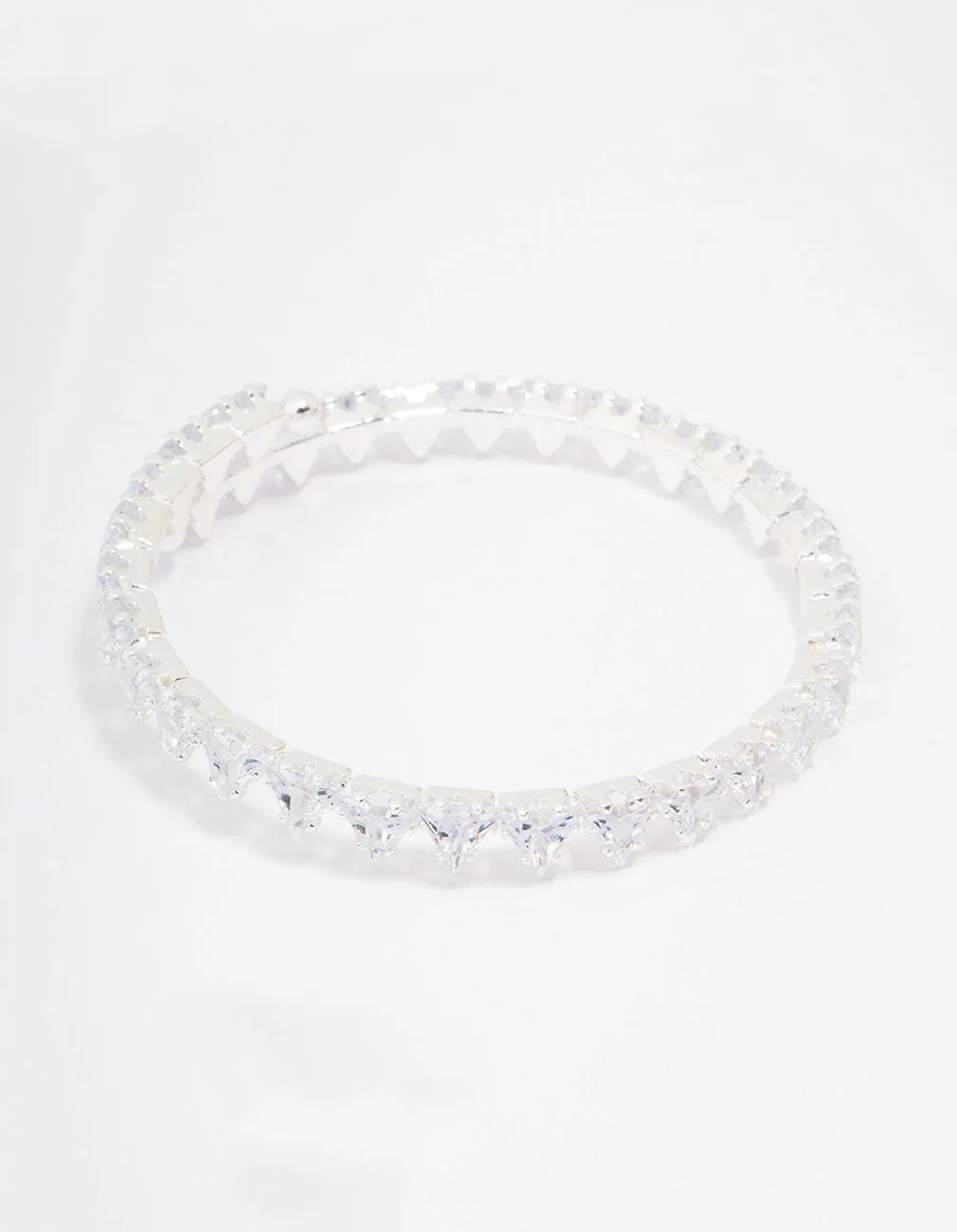 Silver Cubic Zirconia Wrist Cuff sold by lovisa