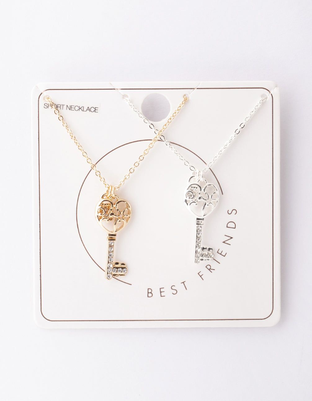 Mixed Metal Diamante Key Necklace Pack sold by lovisa product image thumbnail 2