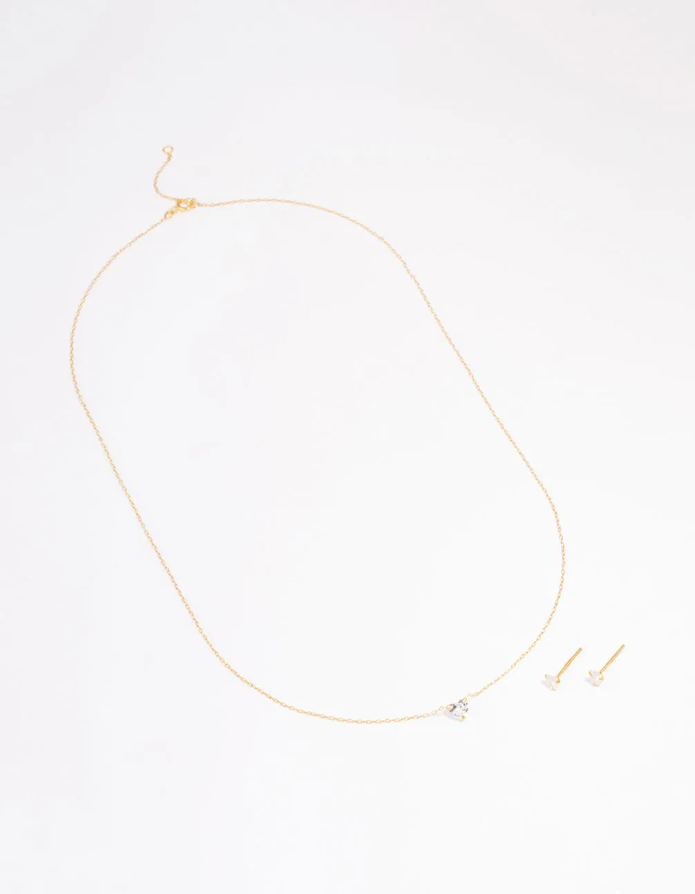 Gold Plated Sterling Silver Cubic Zirconia Heart Jewellery Set sold by lovisa product image thumbnail 3