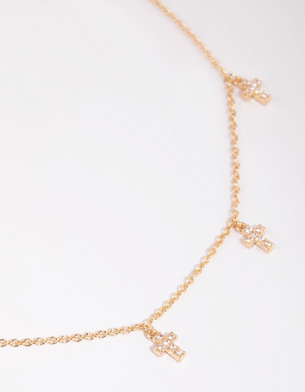 Gold Crystal Cross Choker sold by lovisa product image thumbnail 3