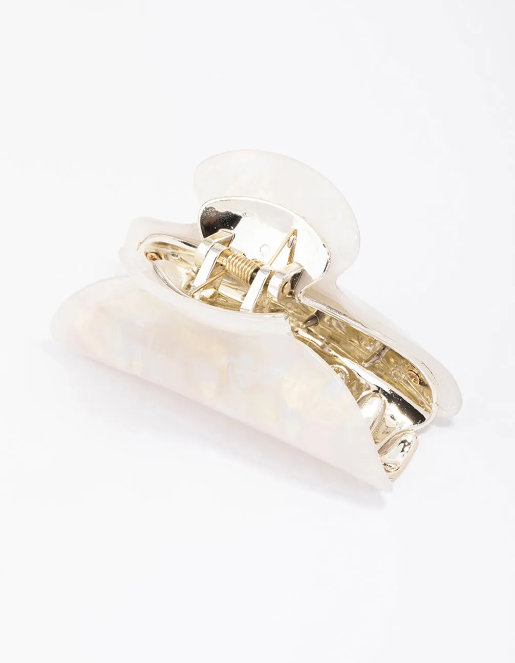 Cream Acrylic Irregular Hair Claw Clip sold by lovisa product image thumbnail 3
