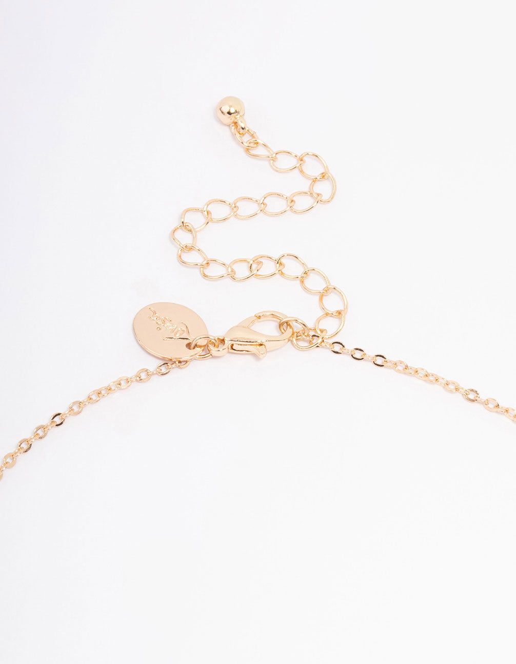 Gold Diamante Heart Necklace & Earring Jewellery Set sold by lovisa product image thumbnail 3