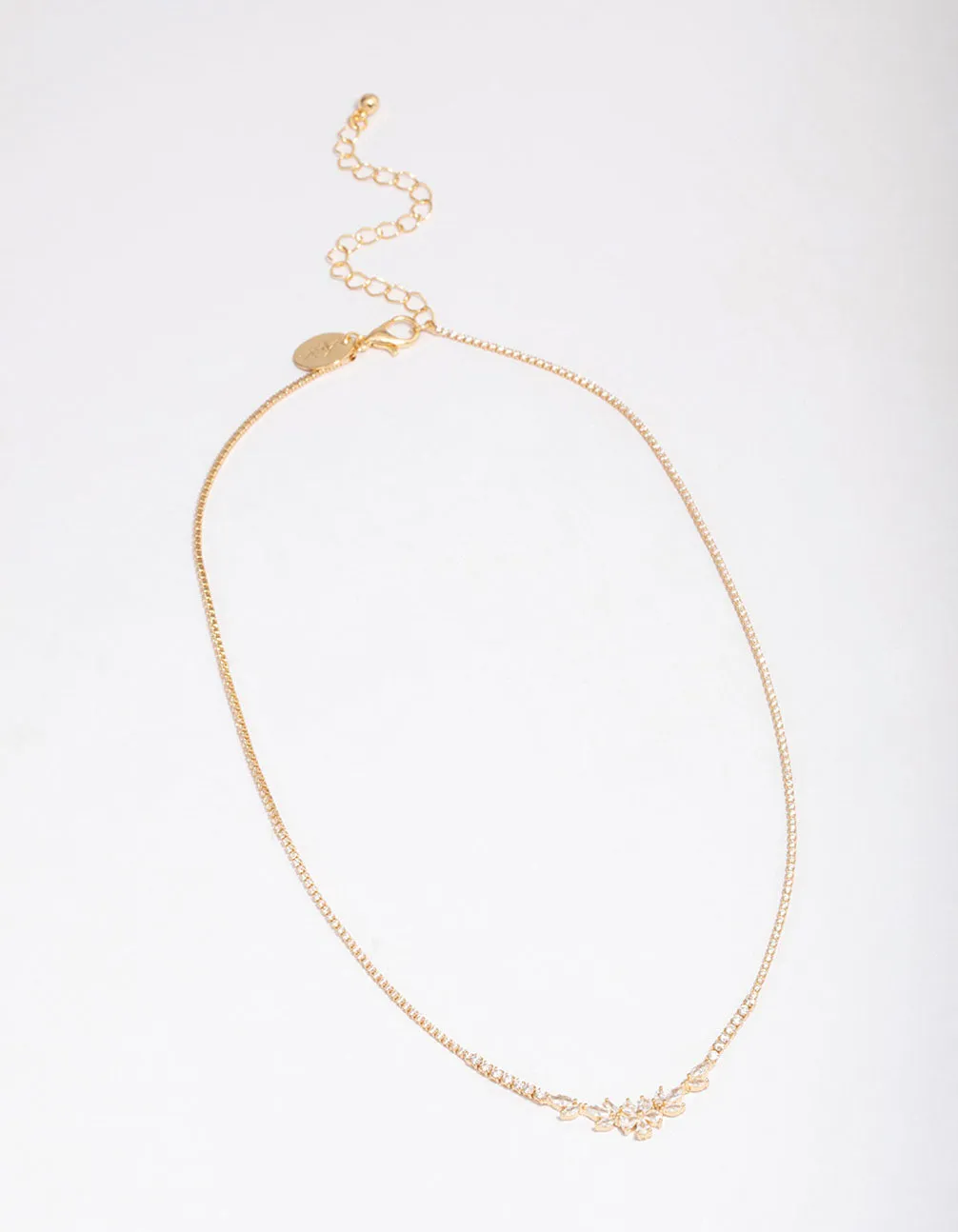 Gold Plated Dainty Cupchain Floral Necklace sold by lovisa product image thumbnail 2