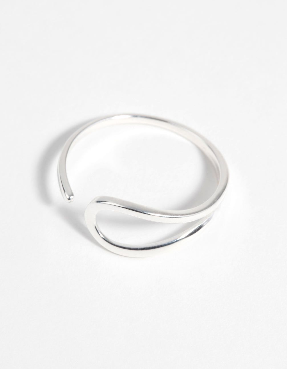 Sterling Silver Wide Swirl Ring sold by lovisa