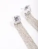 Silver Cubic Zirconia Round Cupchain Drop Earrings sold by lovisa