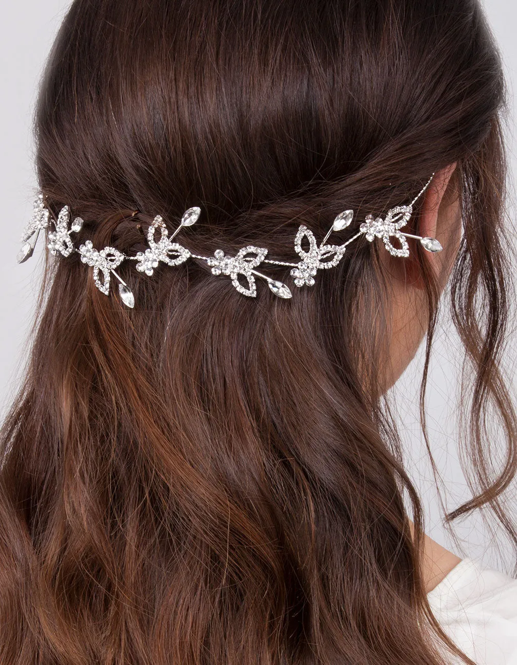 Silver Leaf Crystal Hair Vine sold by lovisa product image thumbnail 2