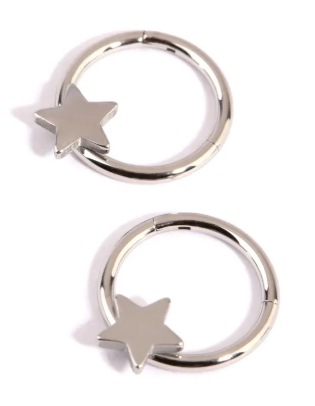 Surgical Steel Star Sleeper Earrings sold by lovisa