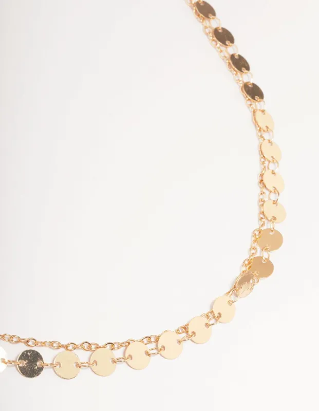Gold Coin Layer Waist Chain sold by lovisa