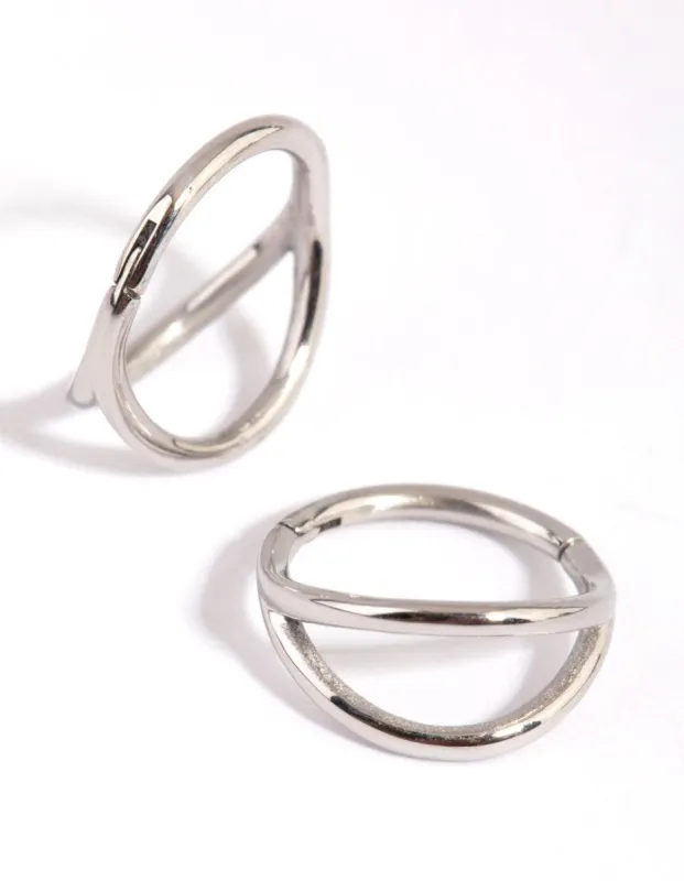 Surgical Steel Double Row Sleeper Earrings sold by lovisa