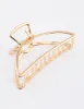 Gold Large Outline Claw Clip sold by lovisa