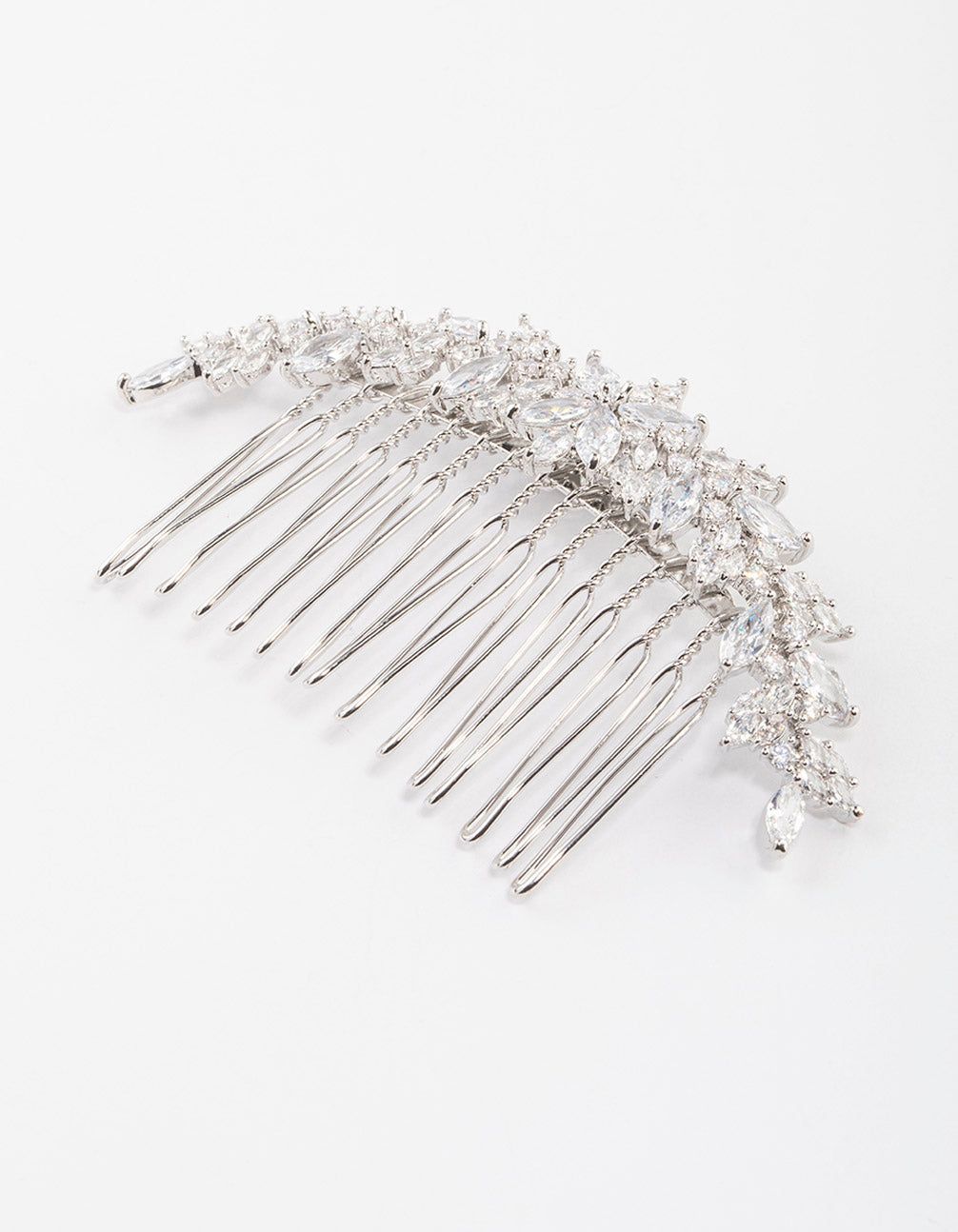 Rhodium Cubic Zirconia Floral Arch Hair Comb sold by lovisa product image thumbnail 2