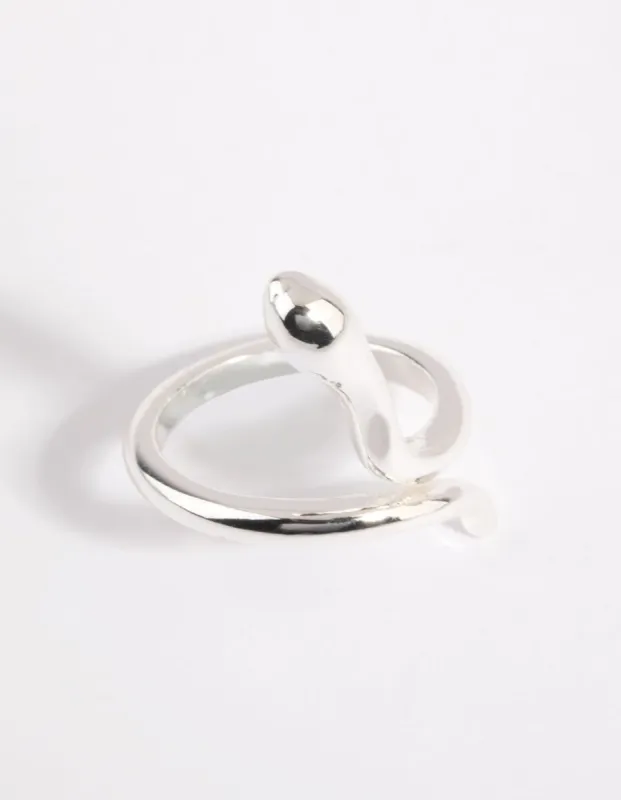Silver Smooth Snake Ring sold by lovisa