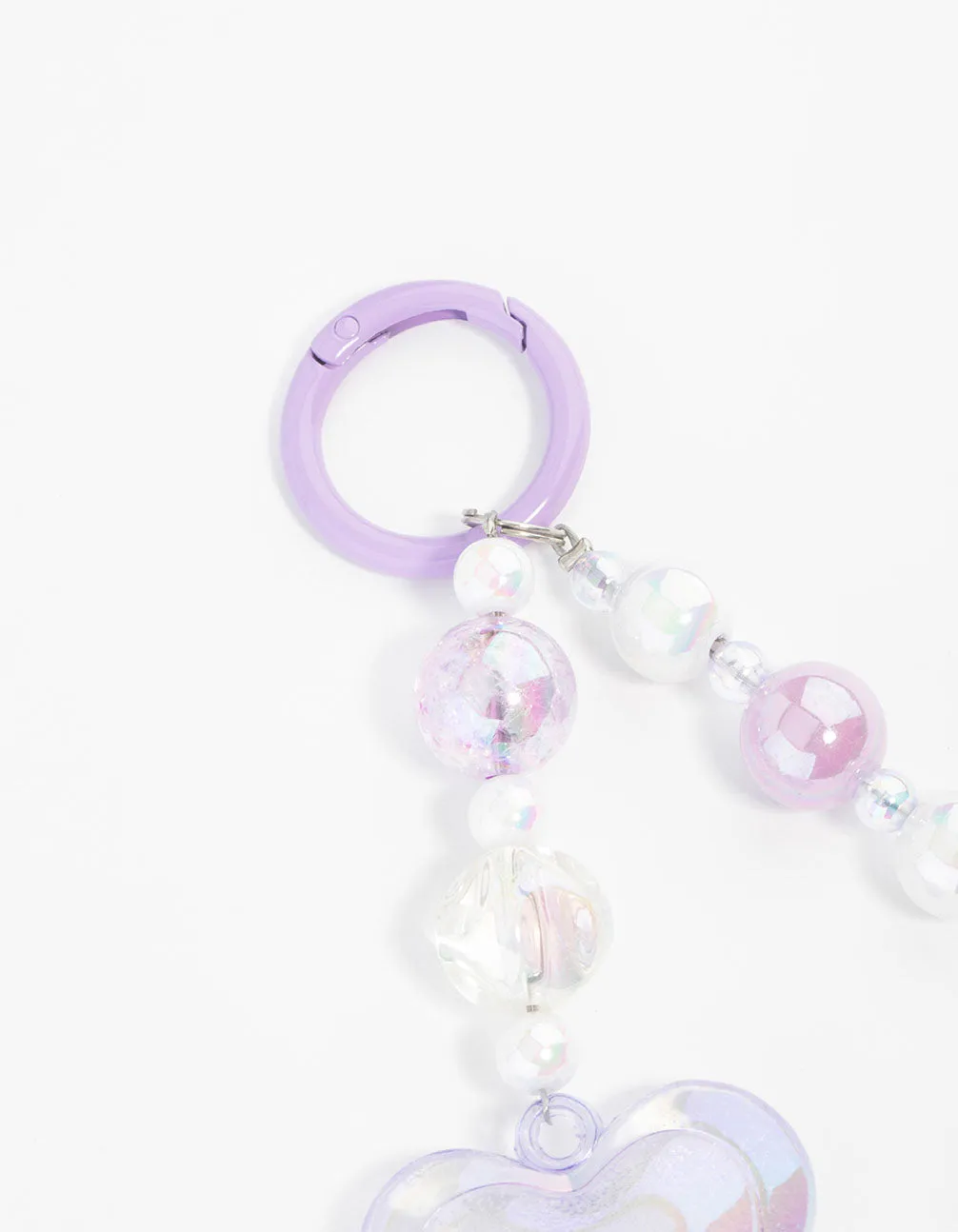 Purple Large Heart Keychain sold by lovisa product image thumbnail 3