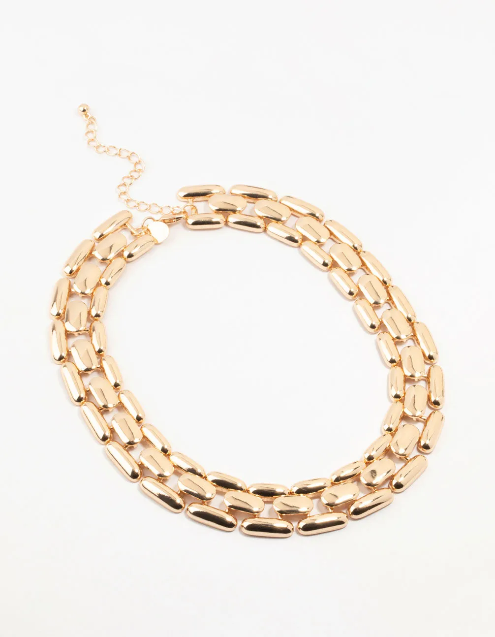 Gold Woven Chain Gold Necklace sold by lovisa product image thumbnail 2