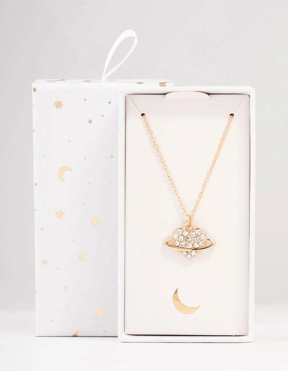 Mixed Metals Heart Planet Necklace sold by lovisa product image thumbnail 3