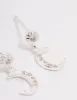 Sterling Silver Cubic Zirconia Drop Stud Earrings sold by lovisa