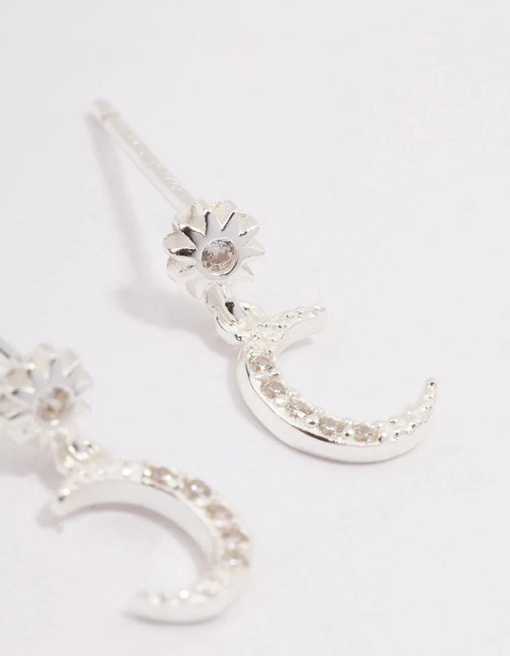 Sterling Silver Cubic Zirconia Drop Stud Earrings sold by lovisa product image thumbnail 4