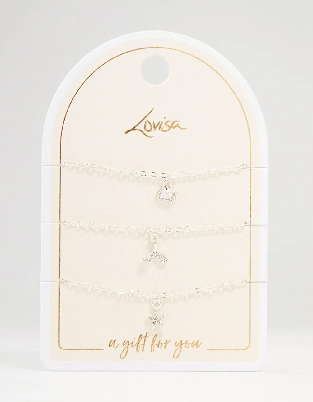 Silver Sea Creatures Charm Bracelets 3-Pack sold by lovisa product image thumbnail 3