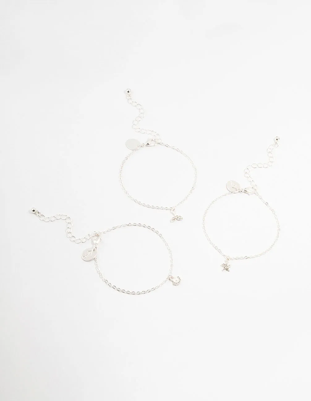 Silver Sea Creatures Charm Bracelets 3-Pack sold by lovisa