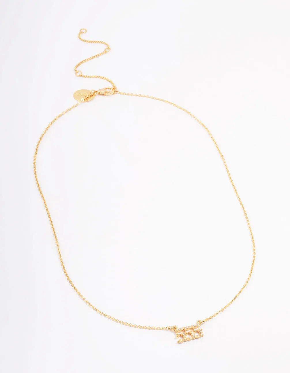 Gold Plated Cubic Zirconia 555 Angel Number Pendant Necklace sold by lovisa product image thumbnail 3