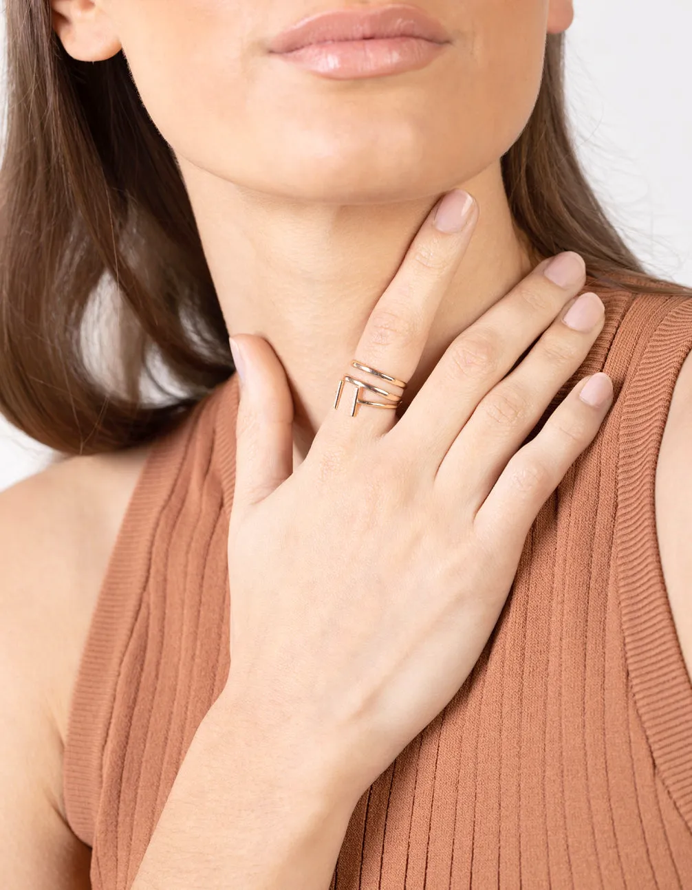 Gold Fine Band Ring Pack sold by lovisa product image thumbnail 2