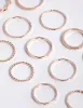Rose Gold Fine Mix Band Ring Pack sold by lovisa