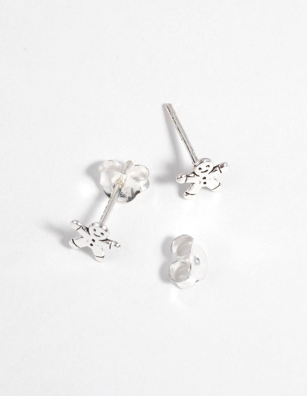 Sterling Silver Gingerbread Stud Earrings sold by lovisa product image thumbnail 2