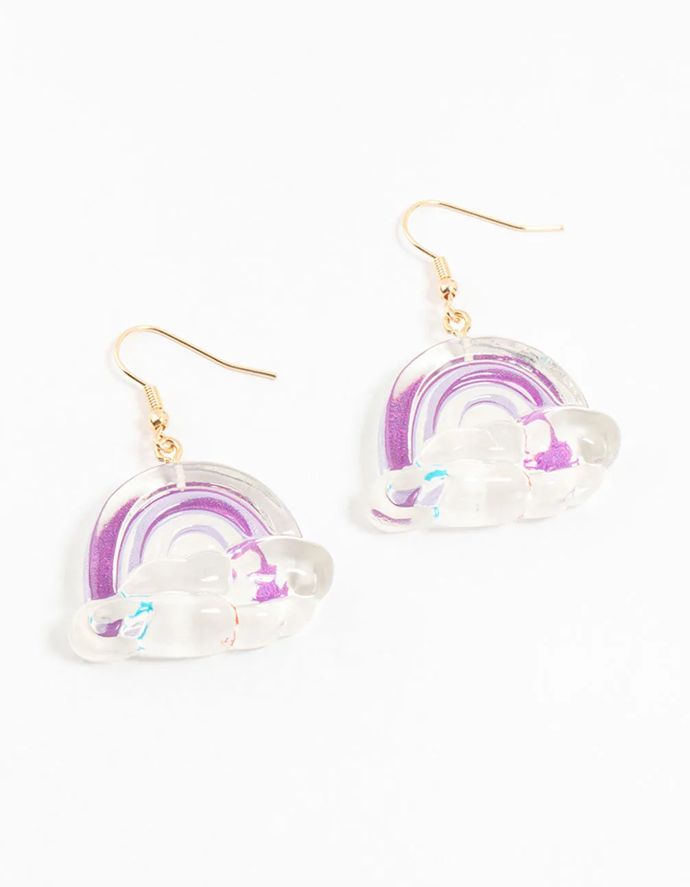 Acrylic Bubble Rainbow Drop Earrings sold by lovisa