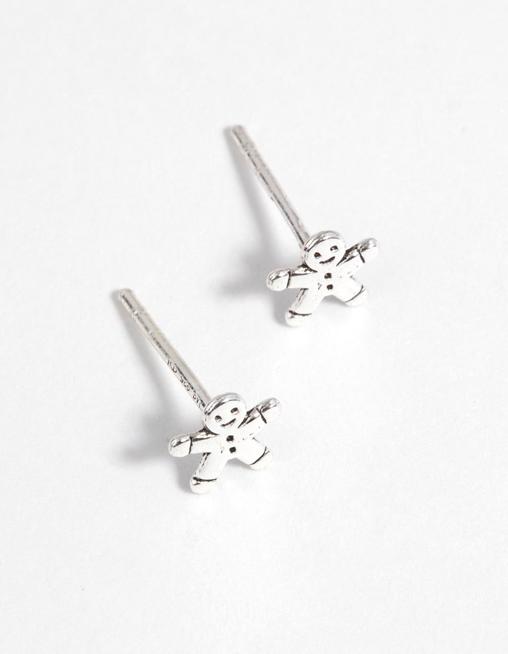 Sterling Silver Gingerbread Stud Earrings sold by lovisa product image thumbnail 3