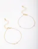 Gold Pearl Station Diamante Bracelet Pack sold by lovisa