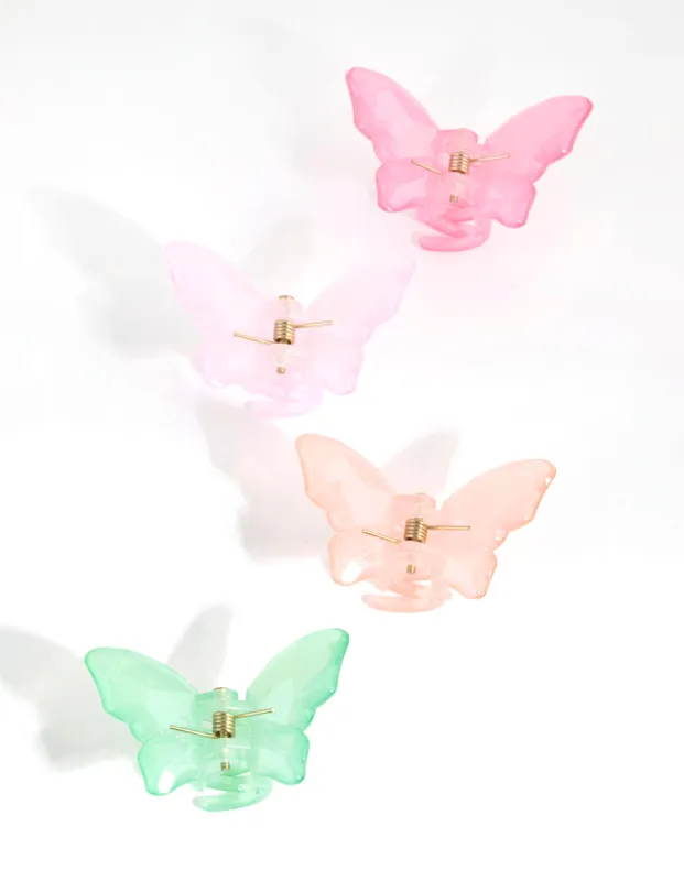 Mixed Butterfly Mini Claw Pack sold by lovisa