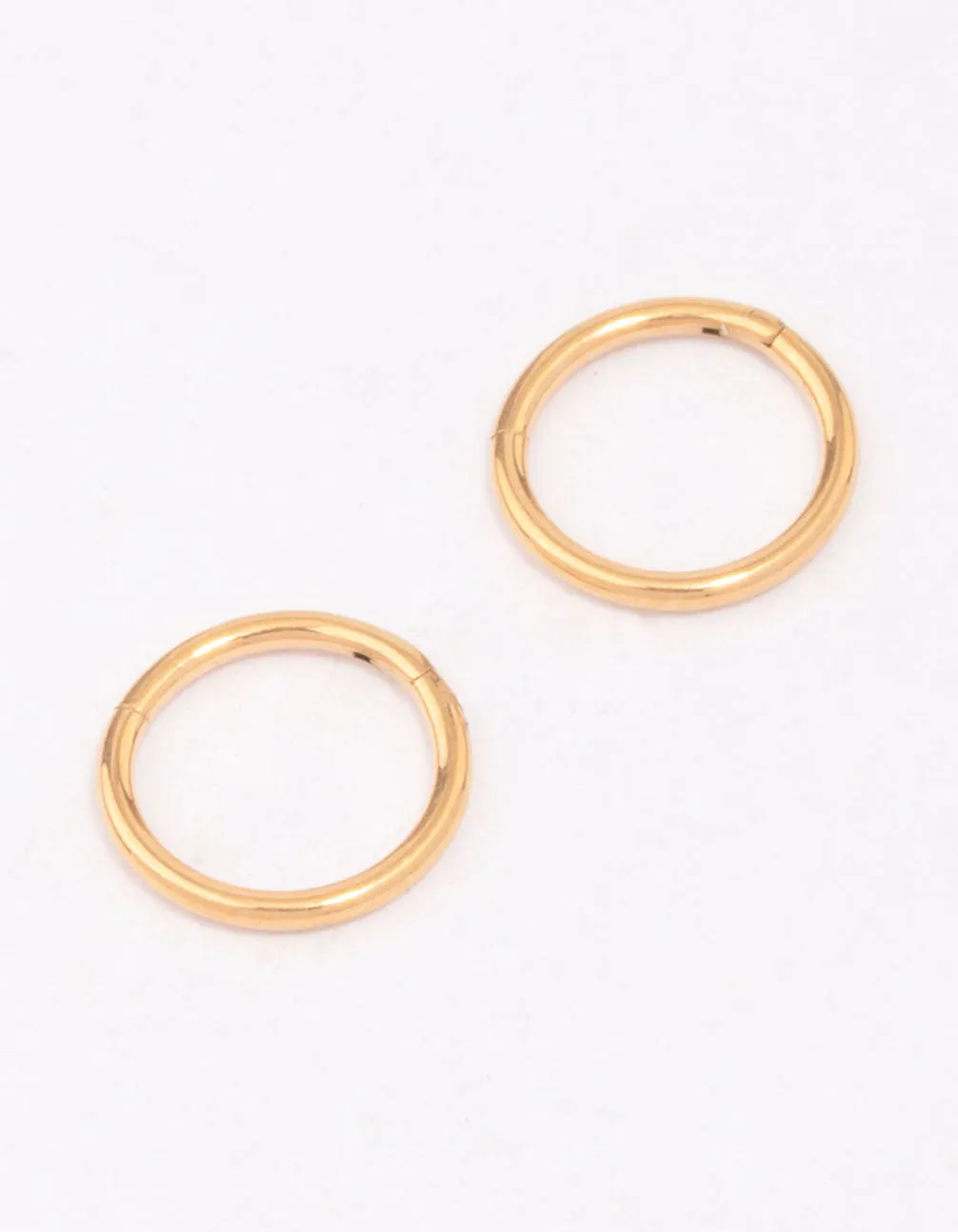 Gold Plated Titanium Fine Sleeper Earrings 6mm sold by lovisa