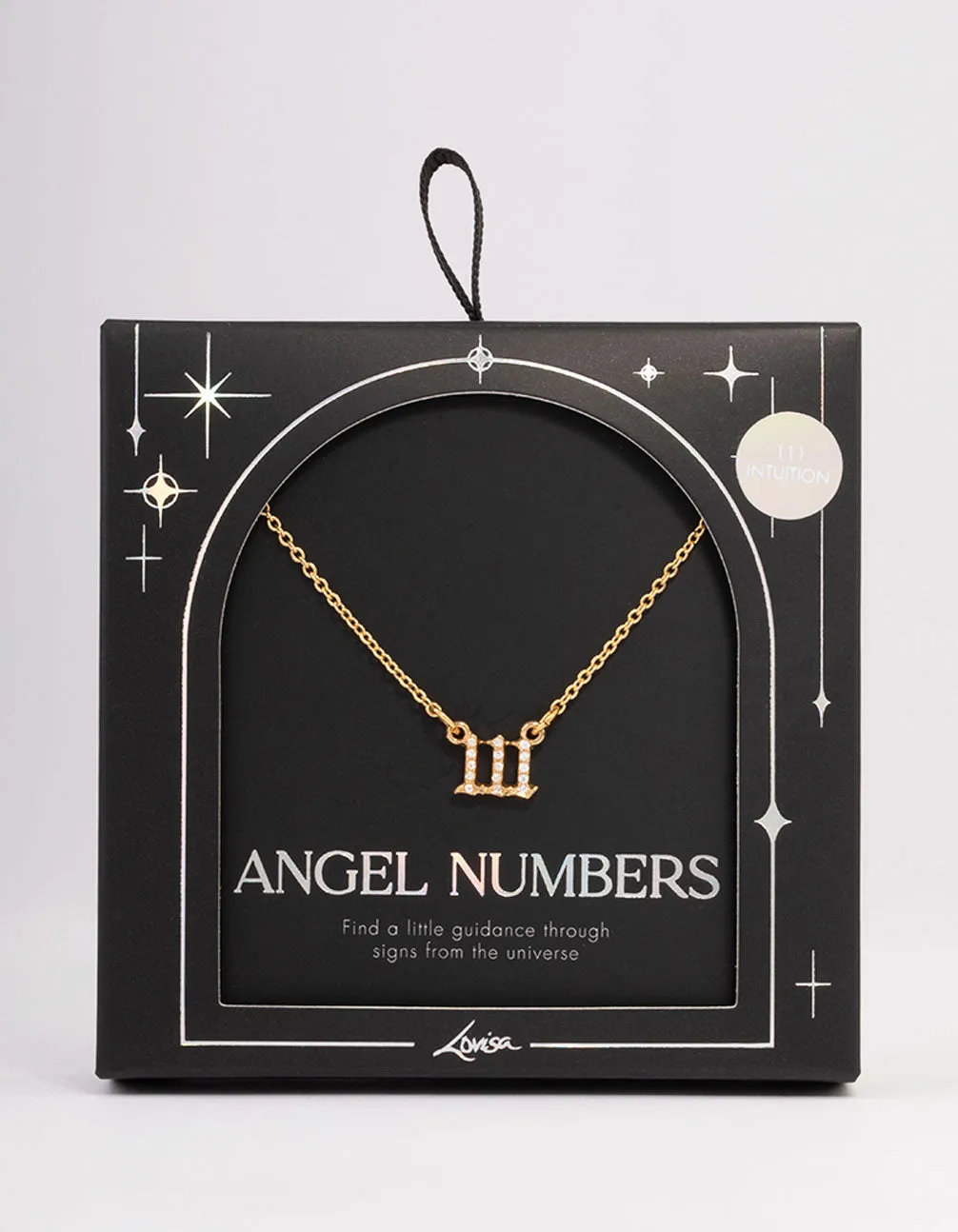 Gold Plated Cubic Zirconia 111 Angel Number Pendant Necklace sold by lovisa product image thumbnail 2