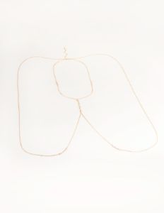 Gold Cubic Zirconia Centre Body Chain sold by lovisa
