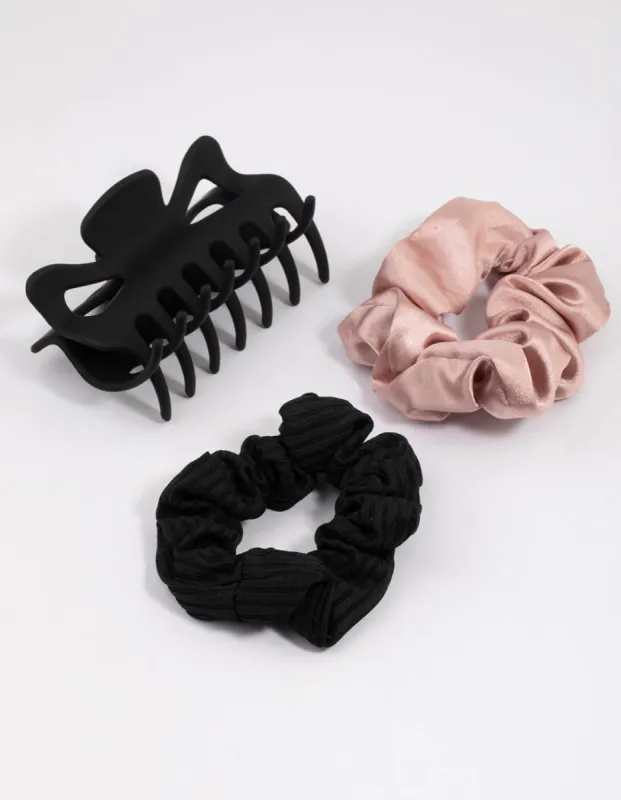 Mixed Hair Claw & Scrunchie Pack sold by lovisa