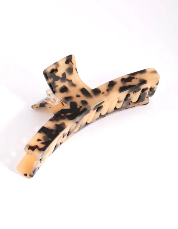 Acrylic Long Tortoiseshell Bar Claw sold by lovisa