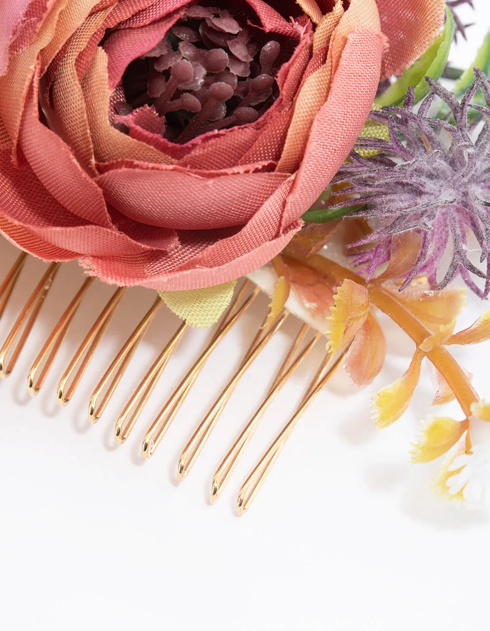 Gold Rose Flower Comb sold by lovisa product image thumbnail 4