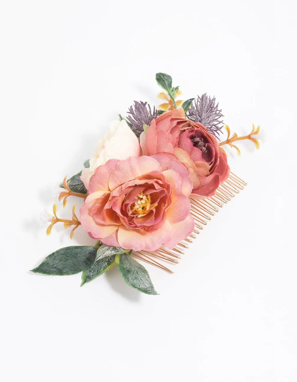 Gold Rose Flower Comb sold by lovisa