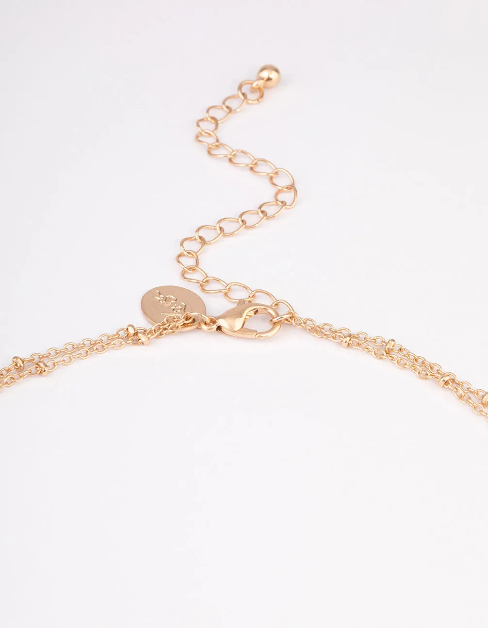 Gold Beaded Double Row Evil & Star Necklace sold by lovisa product image thumbnail 3