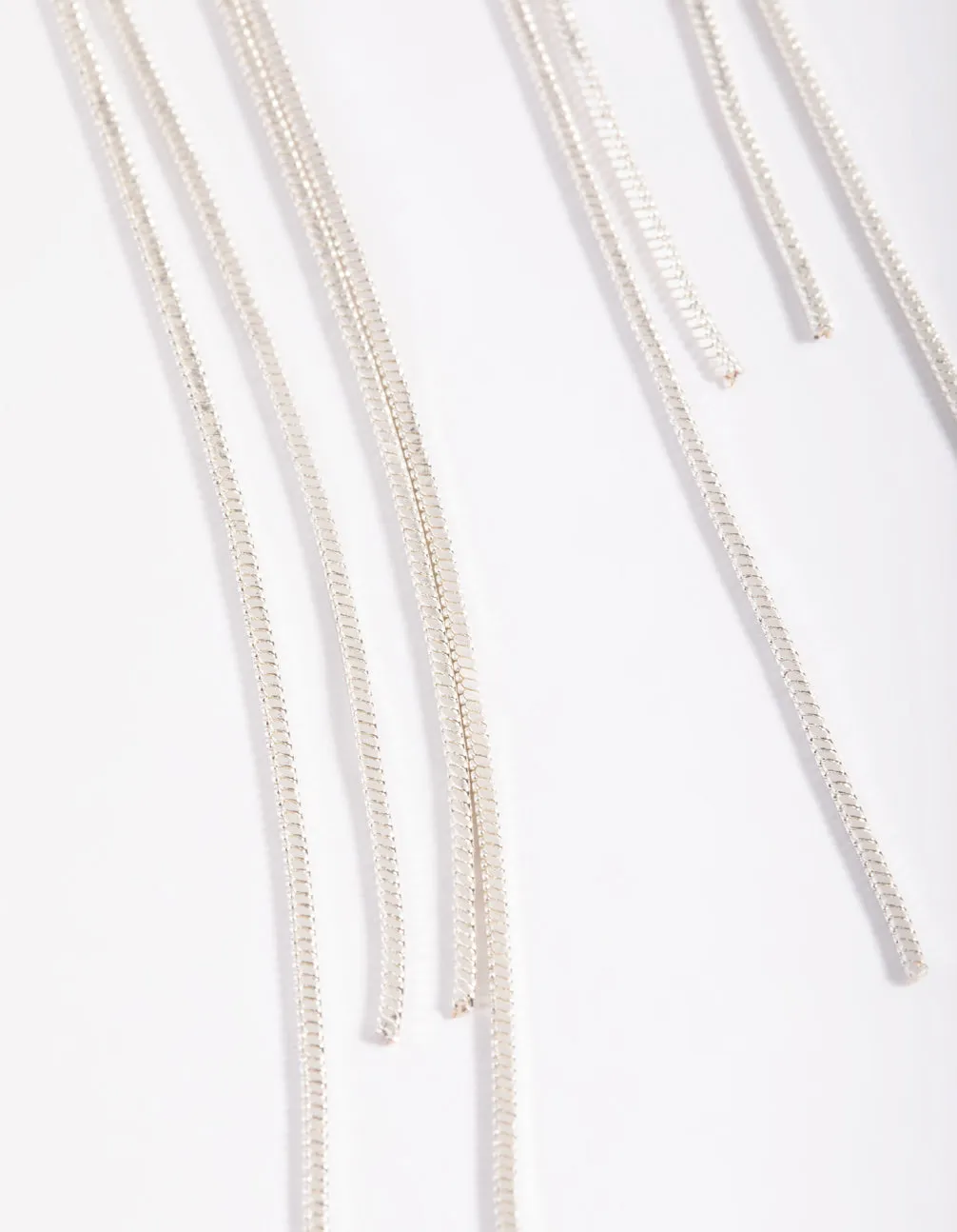 Rhodium Looped Drop Earrings sold by lovisa product image thumbnail 4