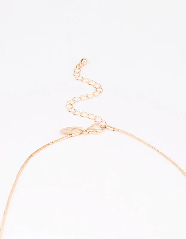 Gold Diamante Long Tassel Necklace sold by lovisa product image thumbnail 3