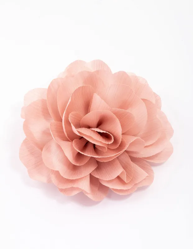 Pink Fabric Ruffle Flower Corsage sold by lovisa