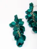 Green Iridescent Petal Drop Earrings sold by lovisa